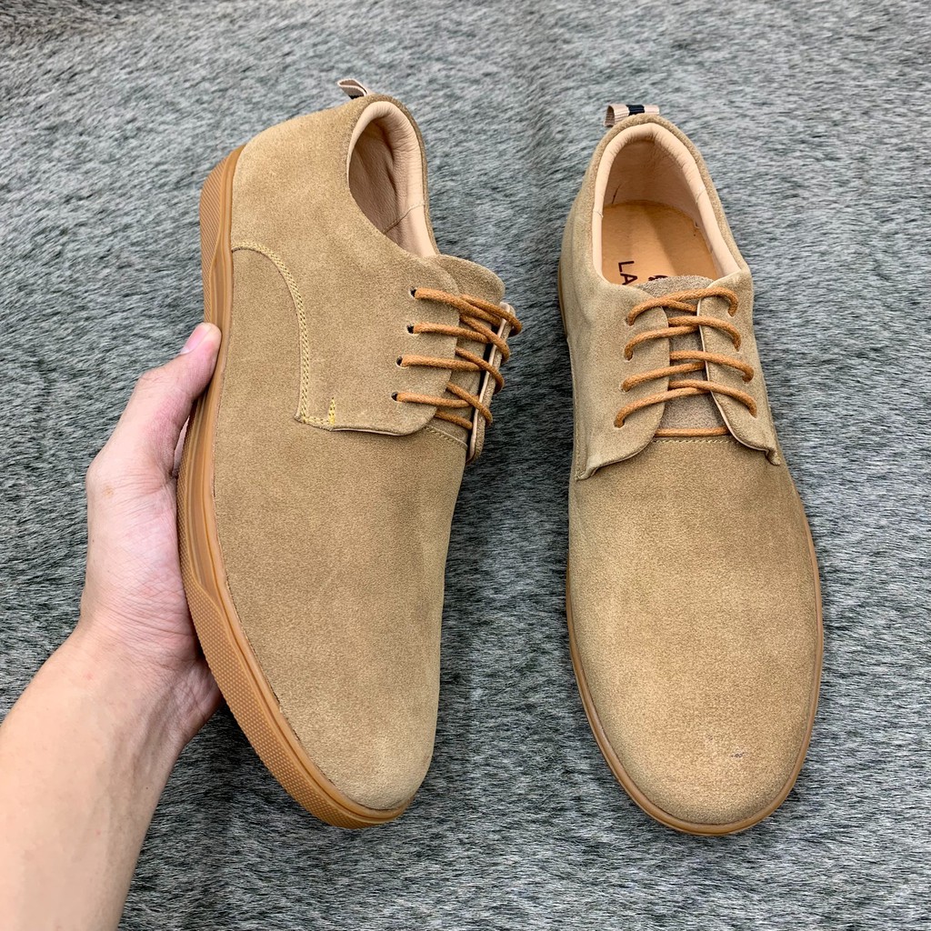 Giầy thể thao/sneaker nam da lộn đế cao su đúc