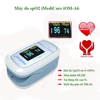 Máy Đo Nhịp Tim Và Nồng Độ Oxy Trong Máu IMedicare iOM-A5