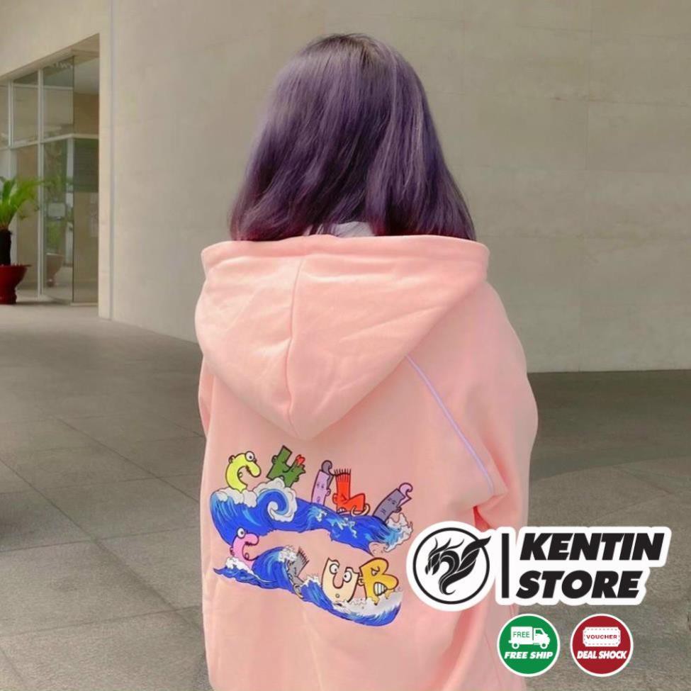 Áo khoác hoodie Chống Nắng Cho nam nữ in hình Chili Club, Form rộng Unisex có Dây Kéo Ulzzang KENTIN | BigBuy360 - bigbuy360.vn