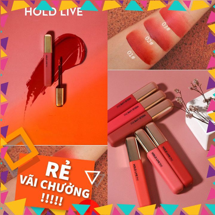 Son kem lì Hold Live Pro vỏ nhung lên màu chuẩn siêu lì mềm mịn