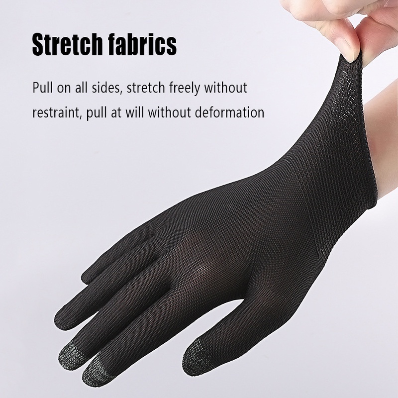 1 đôi găng tay lái xe chống nắng chống tia UV có thể chạm màn hình cảm ứng dành cho nam nữ