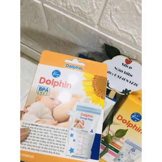 Túi trữ sữa Dolphin 100ml(40 tờ) , 150ml( 25tờ)