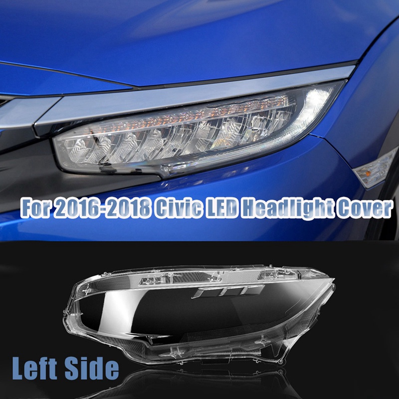 Khung Bảo Vệ Đèn Pha LED Bằng Kính Chuyên Dụng Cho 2016-2018 Honda Civic