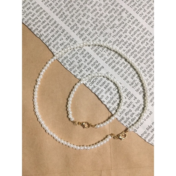 Set vòng cổ, vòng tay hạt ngọc sang trọng