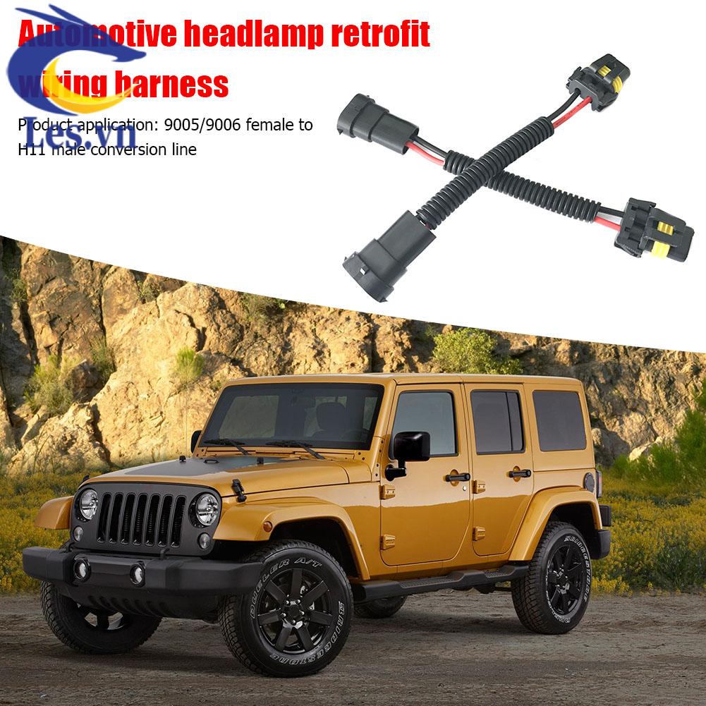 Bộ 2 Ổ Cắm Chuyển Đổi H11 Sang 9005 9006 Cho Đèn Pha