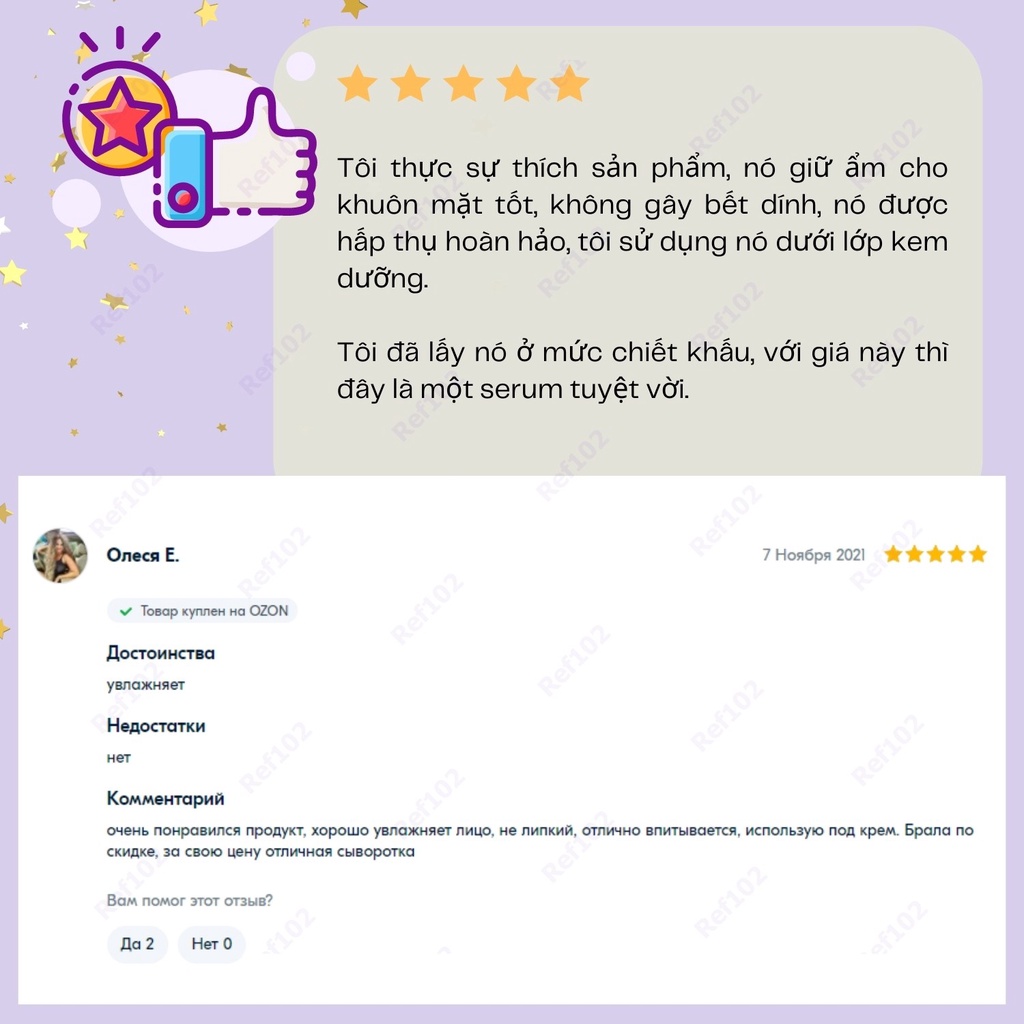 Serum HA Compliment Hyaluronic Acid 5% + B5 cấp nước, giữ ẩm, phục hồi 27ml