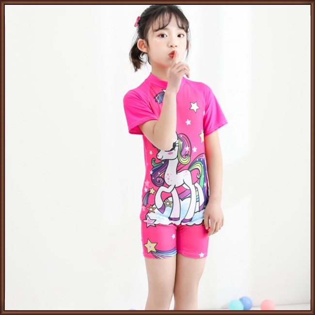 Bộ Đồ Bơi Một Mảnh Khô Nhanh Chống Nắng In Họa Tiết Hoạt Hình Cho Bé 3-11 Tuổi