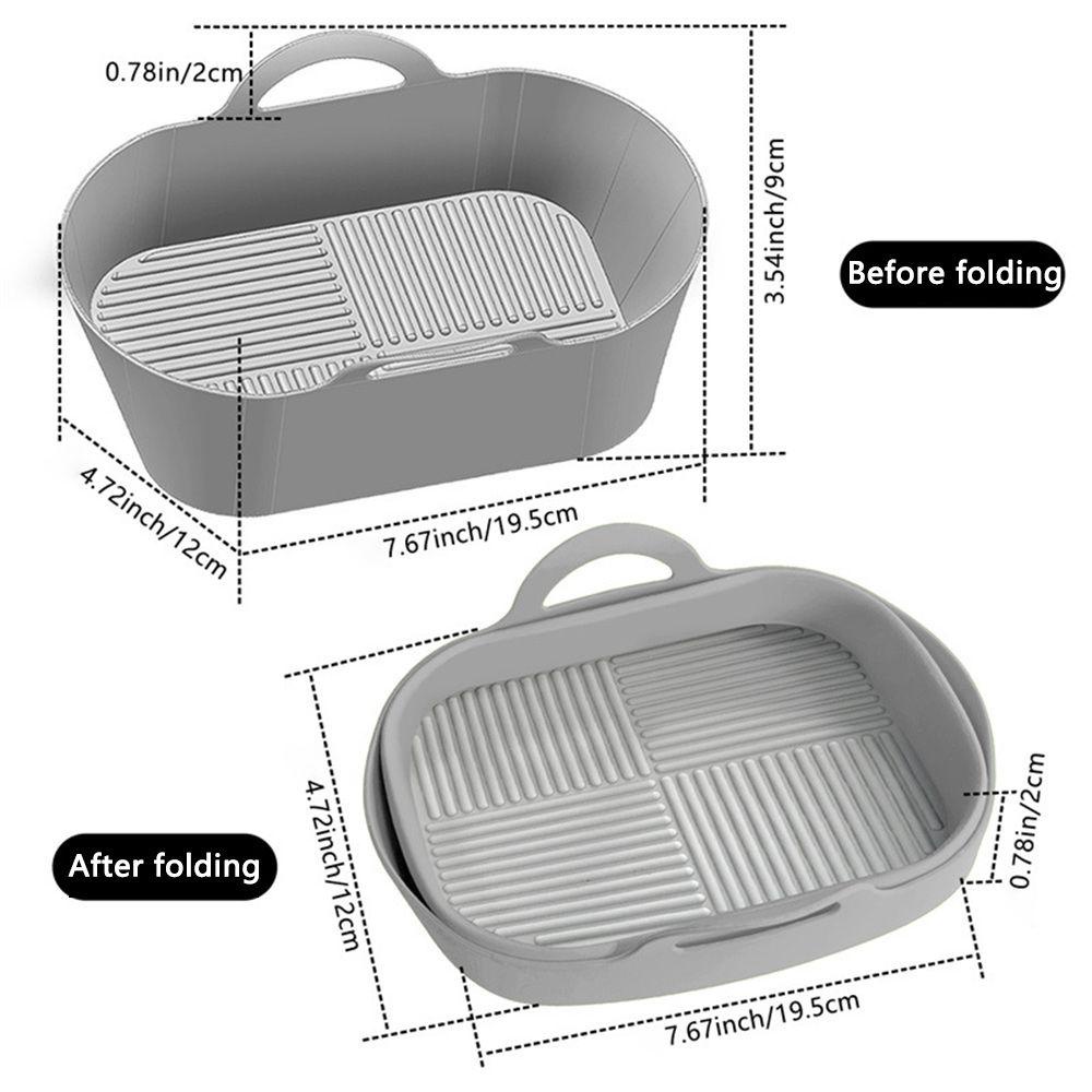 JANE Chảo Nướng BBQ Bằng Silicone Chịu Nhiệt Có Thể Gấp Gọn Tiện Lợi