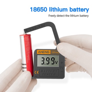[CHOO] Battery Tester 1A Digital Display Battery Checker Plastic Portable Button Cell Capacity Analyzer
