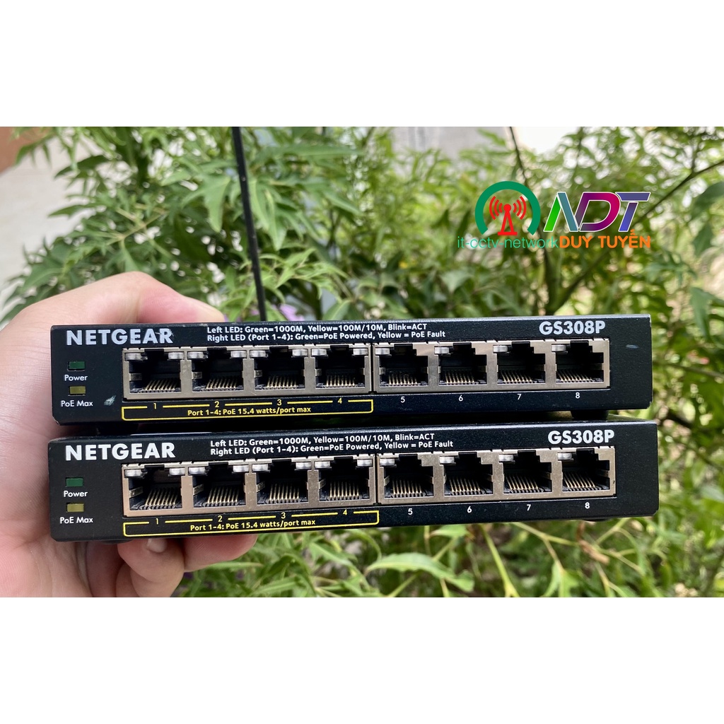 ✅ Switch NETGEAR GS308P / GS305P , Thiết Bị Chuyển Mạch  8 Cổng 4 Cổng Cấp POE -   8-Port Gigabit Ethernet Unmanaged