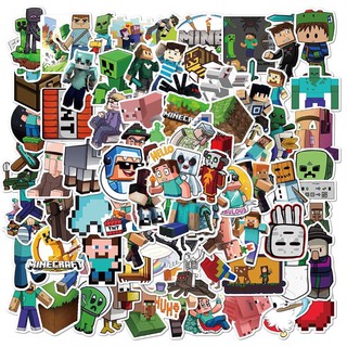 Sticker Minecraft 60 cái ép lụa khác nhau / hình dán Minecraft