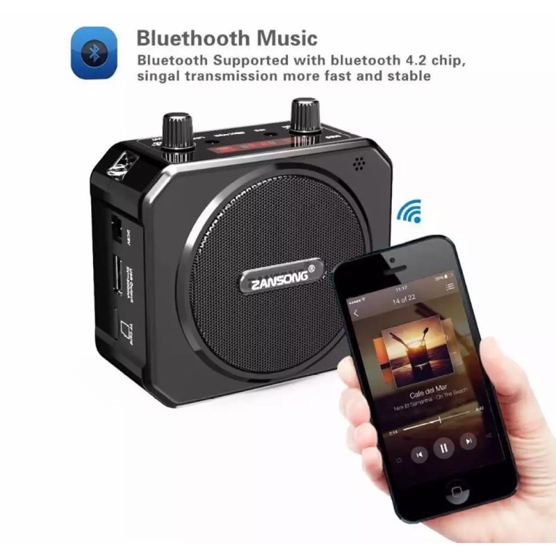 MÁY TRỢ GIẢNG ZANSONG M80 tặng kèm micro không dây