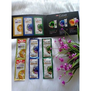 Dầu gội thần thánh Clear 9 loại Thảo Dược- Combo 24 gói mix 3 loại🌿( tặng kèm túi đựng mỹ phẩm )