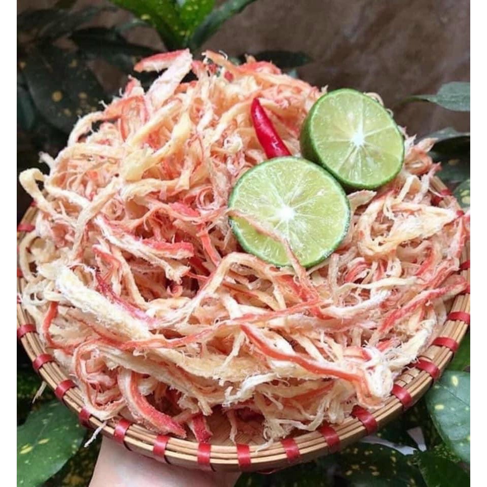 Khô Mực Hấp Nước Dừa Xé Cay Loại Ngon - 250gram