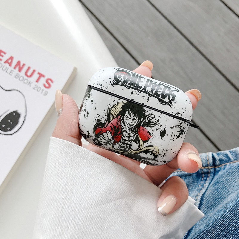 Vỏ Bảo Vệ Hộp Sạc Tai Nghe AirPods Pro2 AirPods Pro AirPods3 gen3 AirPods2 Họa Tiết Hoạt Hình One Piece Luffy & Zoro & ACE