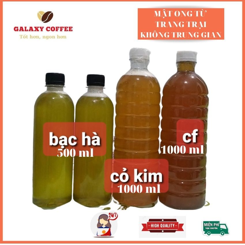 Mật Ong Nguyên Chất Hoa Cà Phê Galaxy Coffee  1 Lít