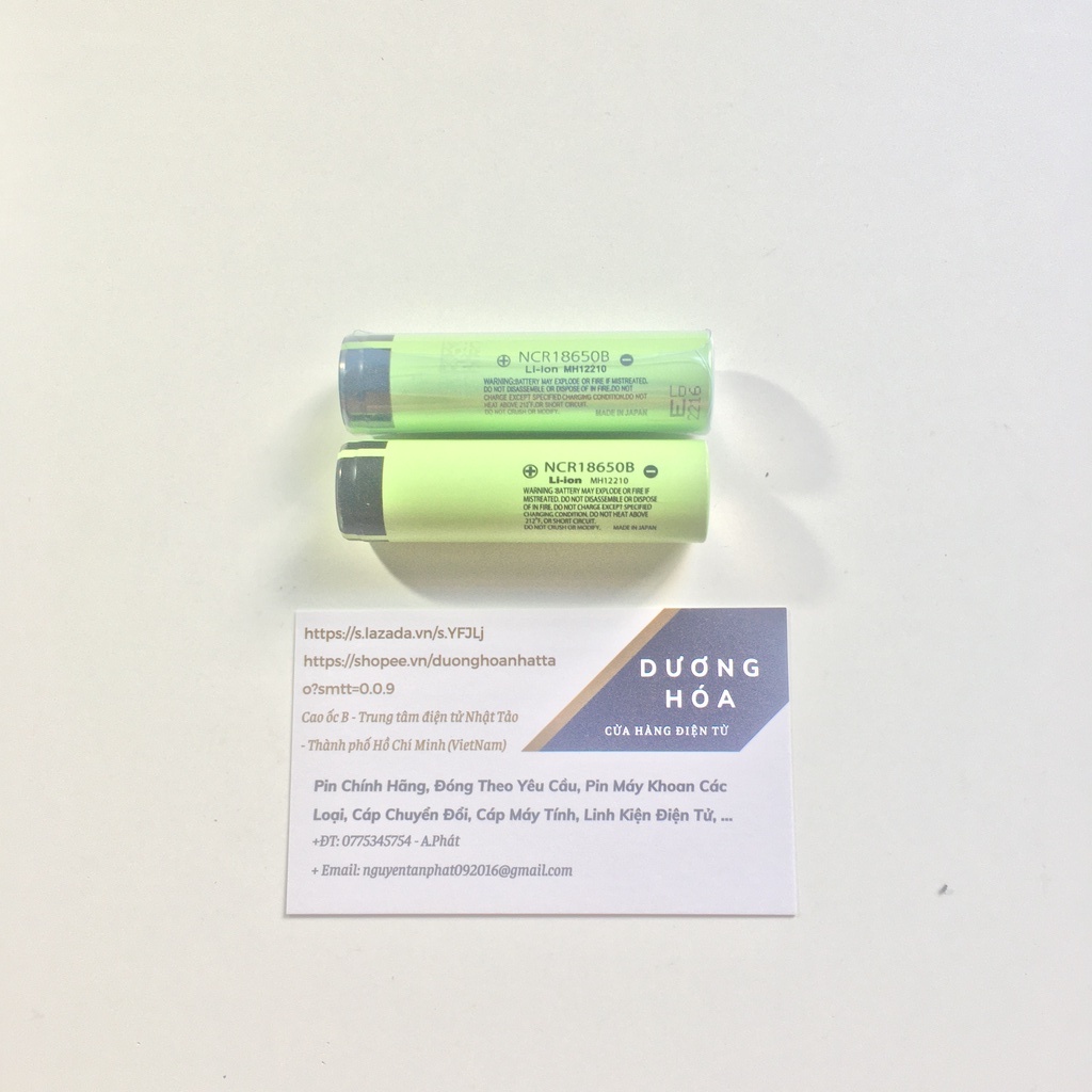 Pin Sạc Li-Ion 3.7V 3400mAh Panasonic NCR 18650B