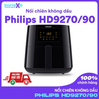Mua  CHÍNH HÃNG Nồi Chiên Không Dầu Philips HD9270/90 -Lòng nồi 6.2L  công suất 2000W - Bảng điều khiển điện tử