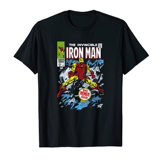 Áo Thun Cotton Unisex HTFashion in hình Marvel Avengers Iron Man Big Premier Issue Classic Comic7753