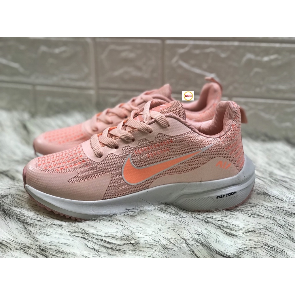 [Freeship + Tặng Kèm Tất] Giày thể thao nam Nike Zoom, Giày Nam Chạy, Đi Bộ Đế Mềm Nike Zoom cam logo cam