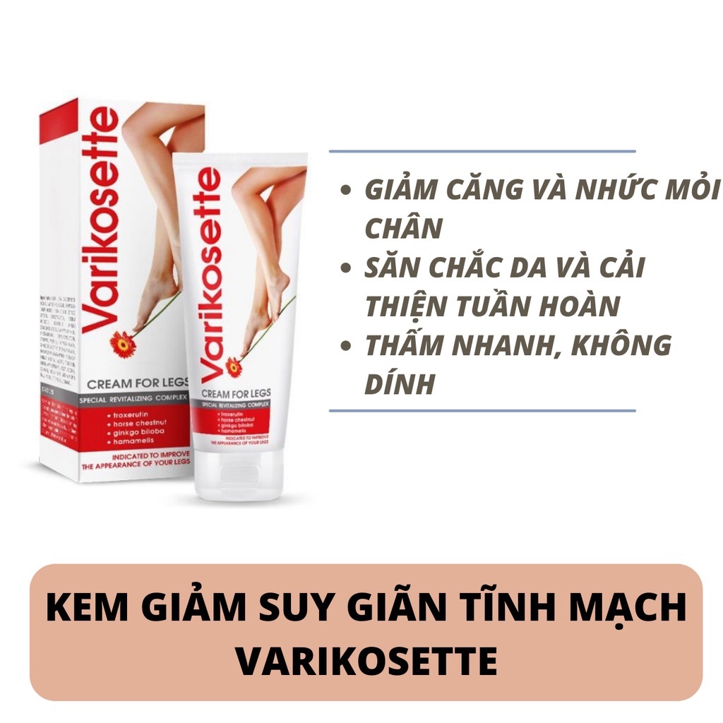 Kem Giãn Tĩnh Mạch Varikosette For Legs Special Complex 75ml Của Nga Chống Giãn Tĩnh Mạch