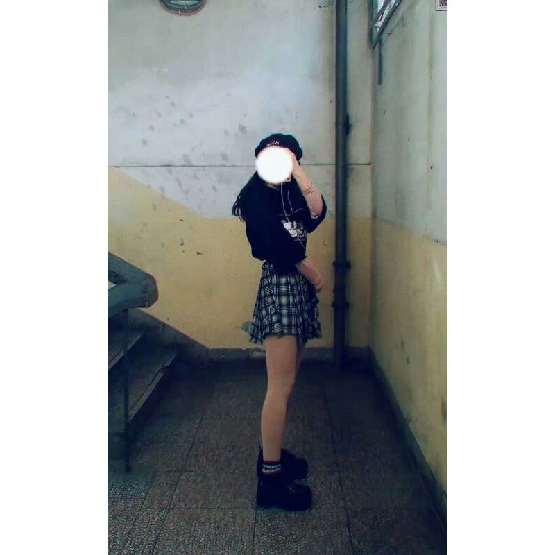 [ ORDER ] Chân váy xếp ly kèm chain unisex ulzzang street style | BigBuy360 - bigbuy360.vn