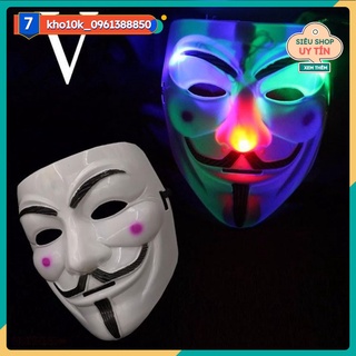 Mặt nạ hacker trắng có đèn