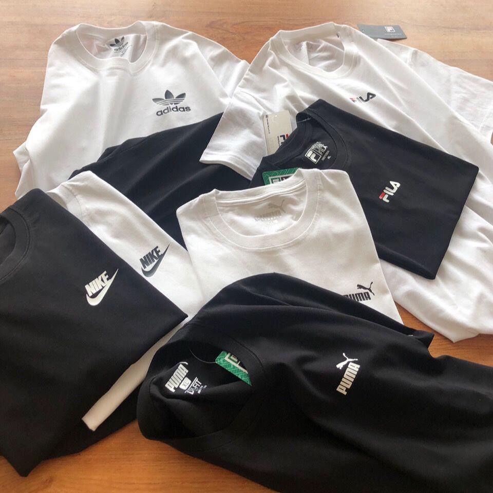 Áo Thun Cotton Tay Ngắn In LOGO Fila.2022 Thời Trang Hàn Quốc Cho Nam Nữ