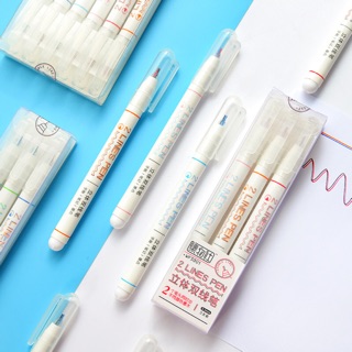 Bút Highlight 2 Dòng Kẻ !!!! Bộ hộp 3 cây !!