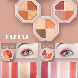 ( Nhập KIML6264 giảm 15k) PHẤN MẮT 4 ô Nhũ Lì TUTU Kaqi Color Charming Eyes Shadow 5249