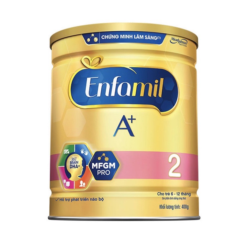 Sữa bột Enfamil A+ 2 (400g)-Hộp móp
