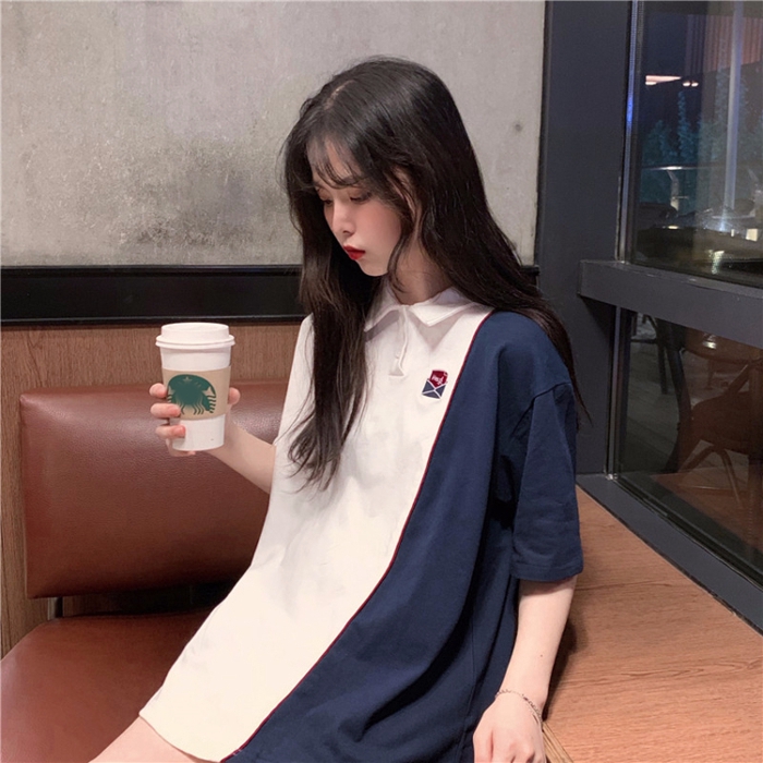 Áo thun cổ polo tay ngắn in hình phong cách Hàn Quốc | BigBuy360 - bigbuy360.vn