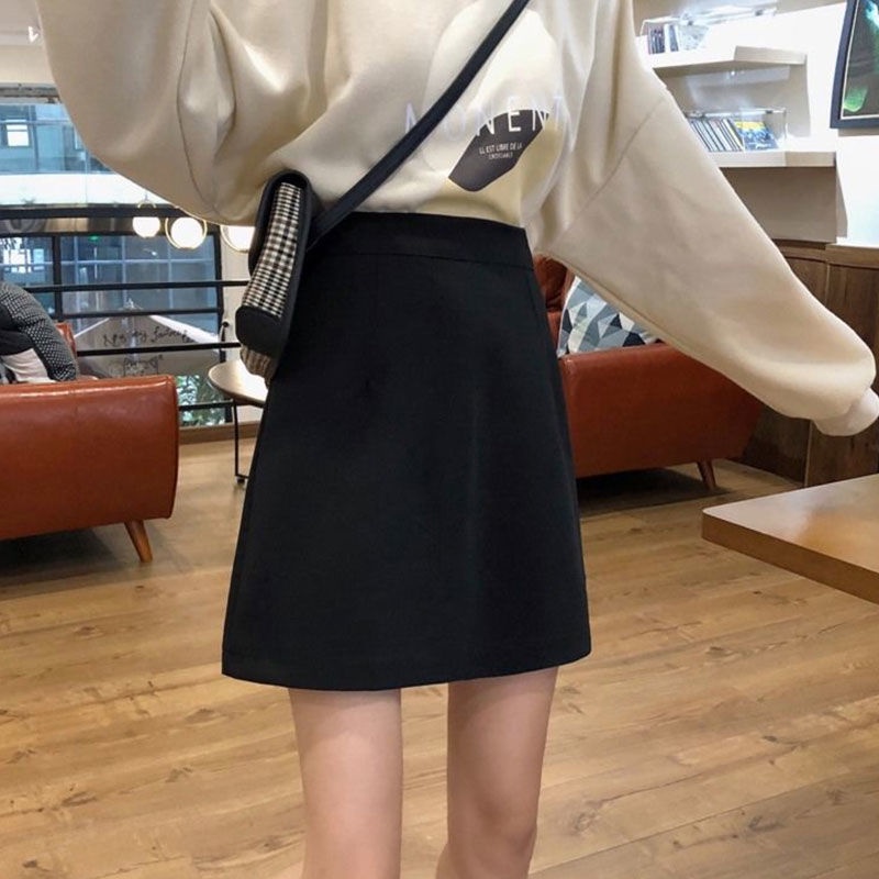 [In stock] black dress / half-length / high-waisted skirt / full skirt / full-body skirt / full-length skirt / short skirt / mini skirt