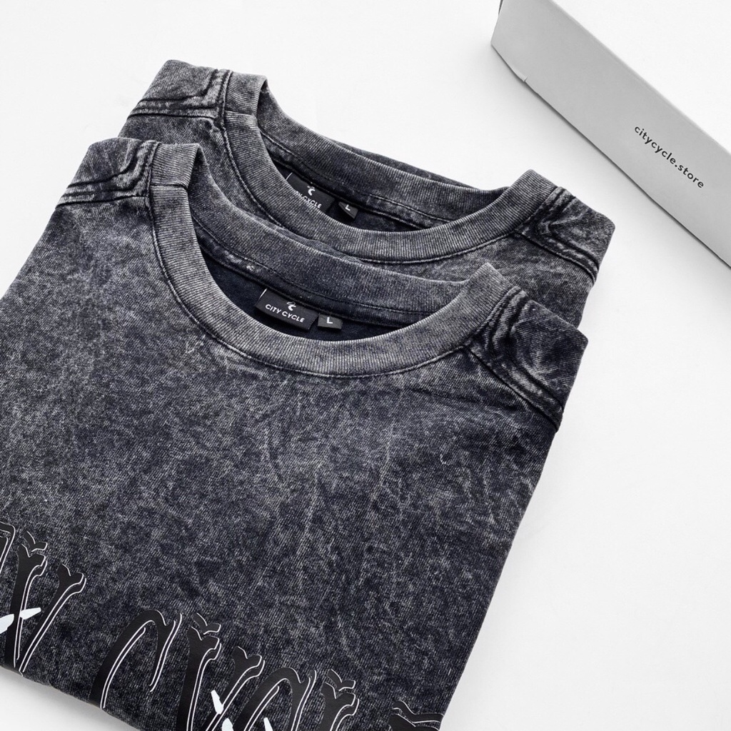 Áo thun nam nữ tay lỡ Acid Heart Bones oversize Jiang Store - áo phông oversize cotton unisex in hình Local Brand