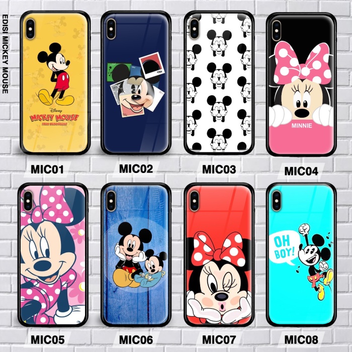 Ốp Điện Thoại Kính Cường Lực In Hình Chuột Mickey Cho Huawei Nova 2 Lite / 2i / 3i / 4