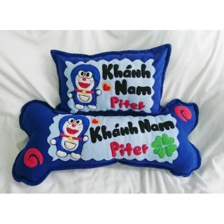 Bộ gối nằm và gối ôm doremon cho bé