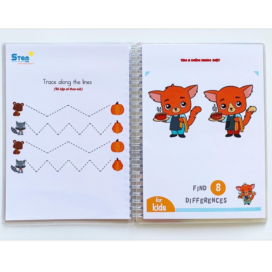Bộ Học Liệu ❤️ Học Liệu Chủ Đề Bé Vui Vẻ Tập 2 + Bút Dạ