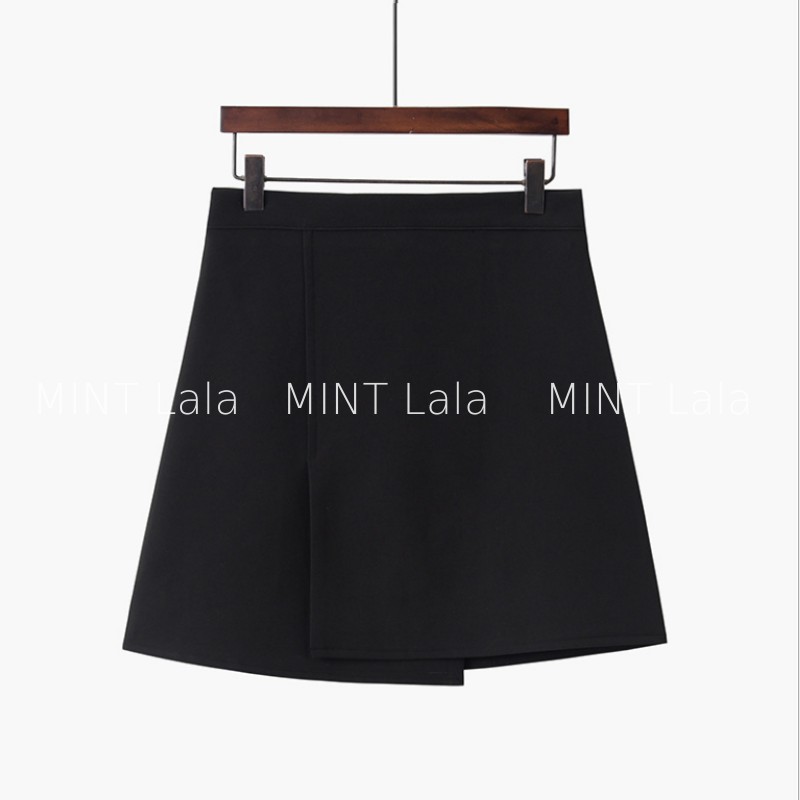 Chân Váy Màu Đen Công Sở Lệch Tà Dáng Ngắn Đẹp | BigBuy360 - bigbuy360.vn