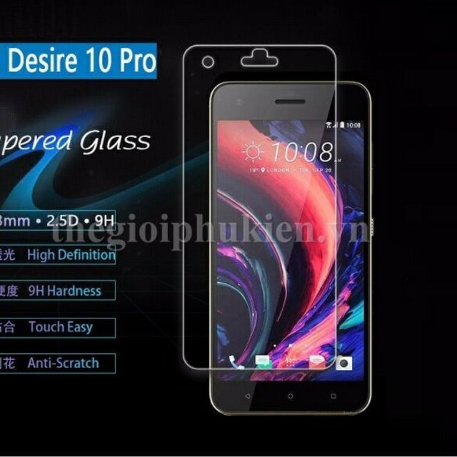 Combo 2 kính cường lực htc desire 10 pro