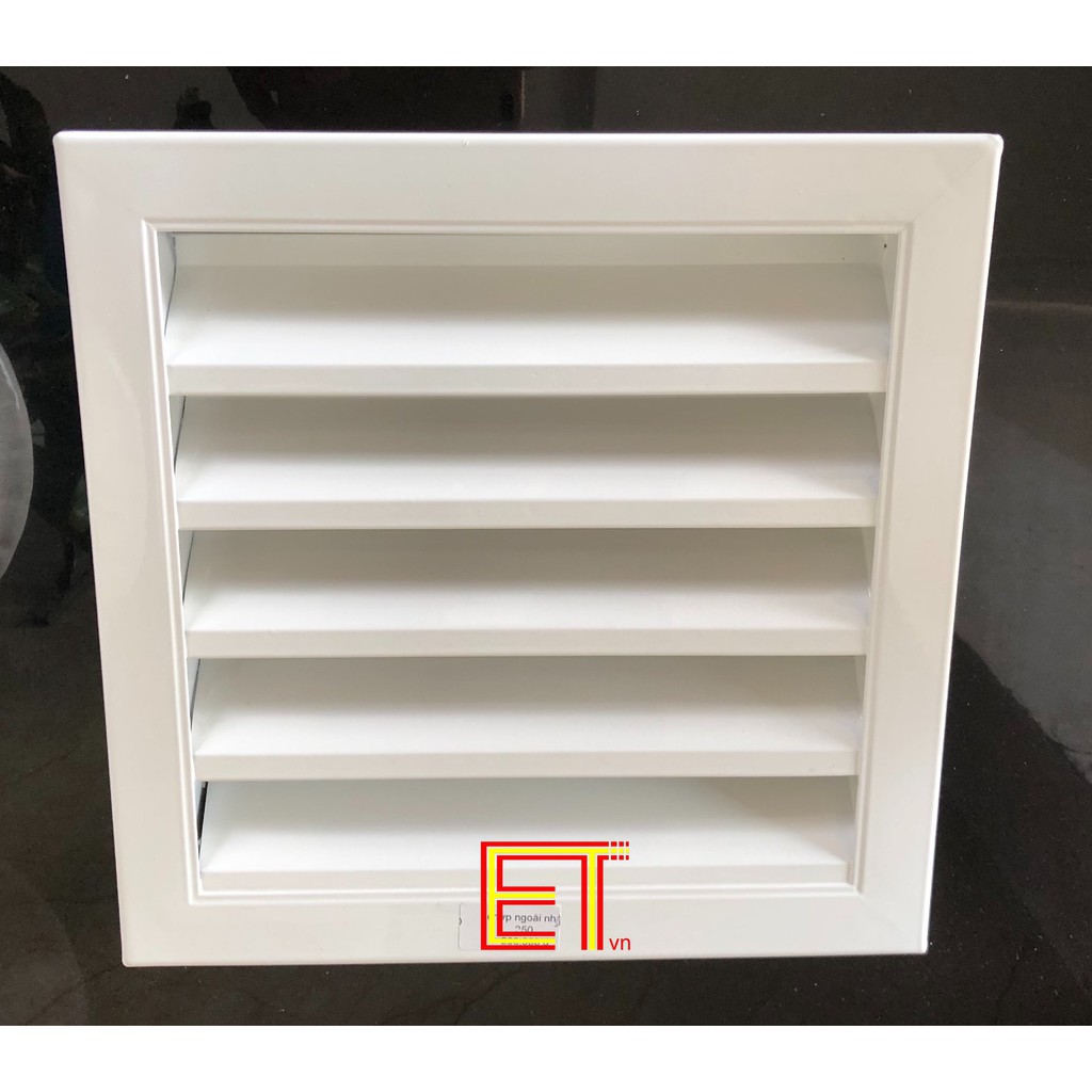 Chớp ô thoáng cửa LOUVER-350 CHỐNG HẮT MƯA-MUỖI-CHUỘT đa năng, nhôm BH 12T Chớp cho quạt thông gió, lỗ thoáng, lam gió