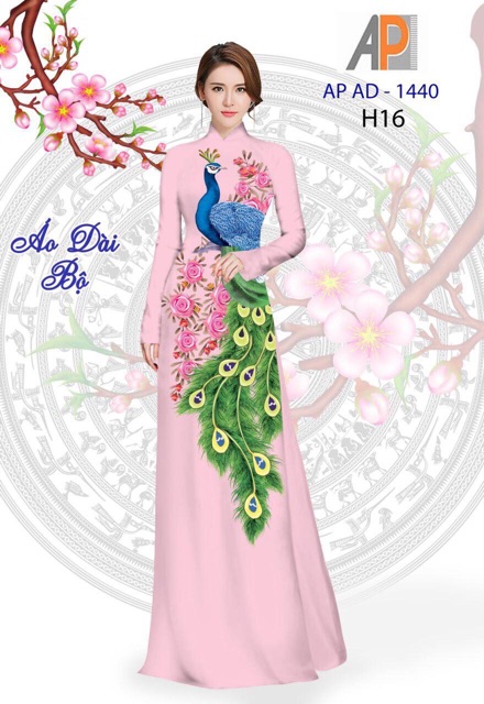 Vải áo dài con công