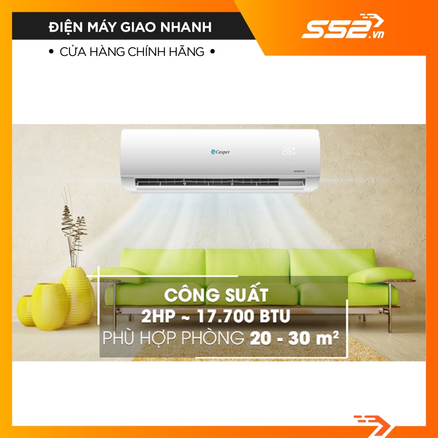 [Miễn Phí Lắp Đặt TP.HCM]Máy lạnh Casper Inverter  MC-18IS33-Hàng Chính Hãng