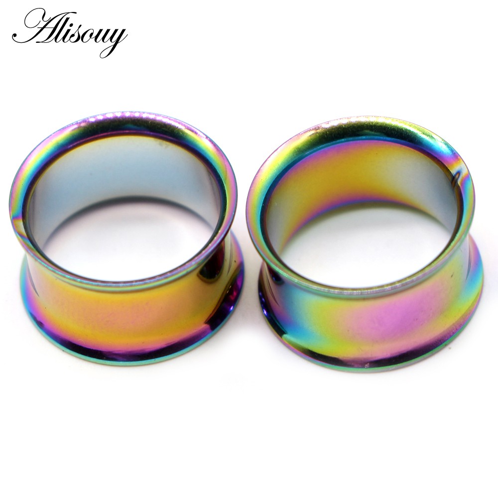 Alisouy Set 2 Khuyên Nong Tai Bằng Thép Không Gỉ Cá Tính