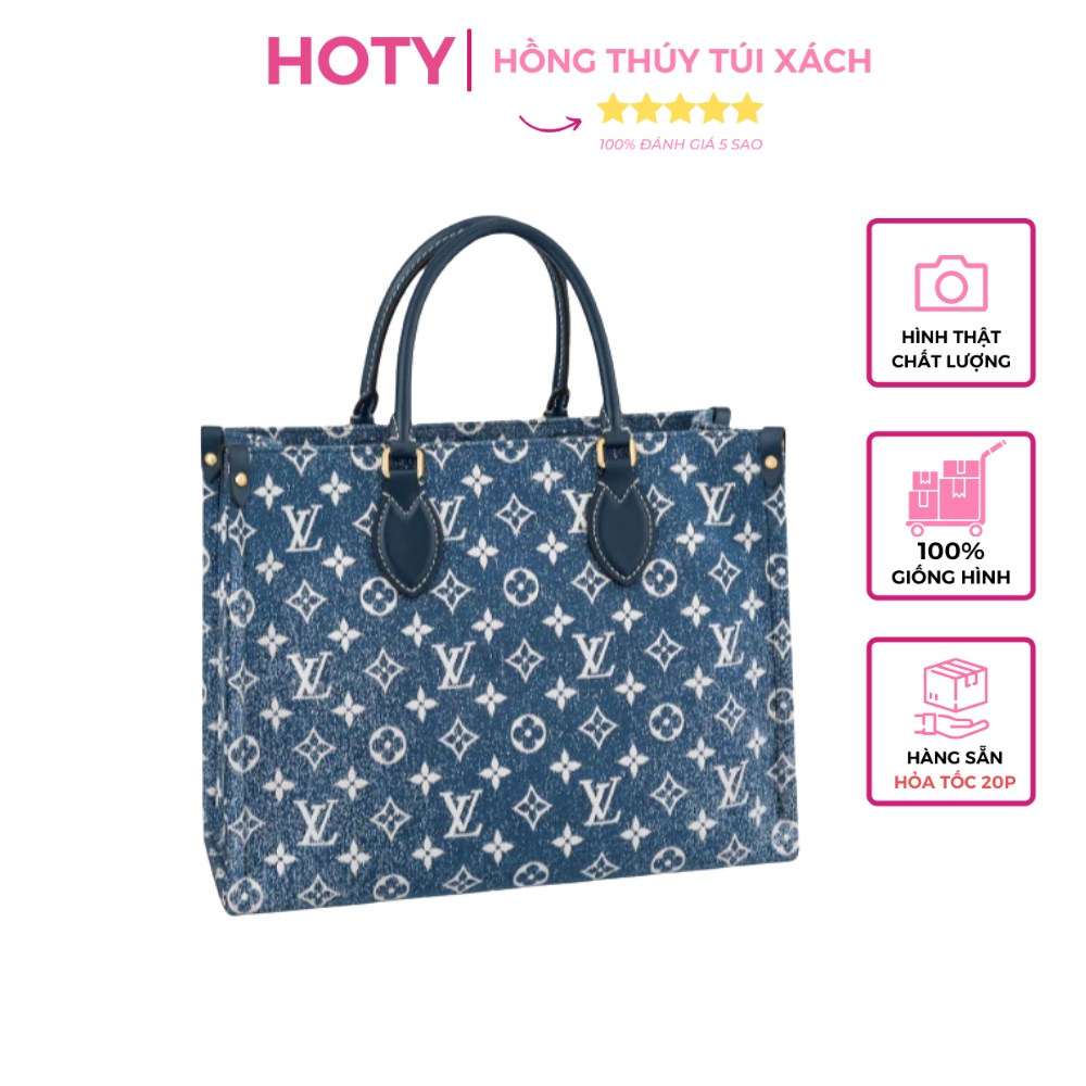 Túi Tote Book Denim Lvi Xanh Công Sở Dáng 2022 Size 36 Hàng Sẵn Hình Thật Shop Chụp