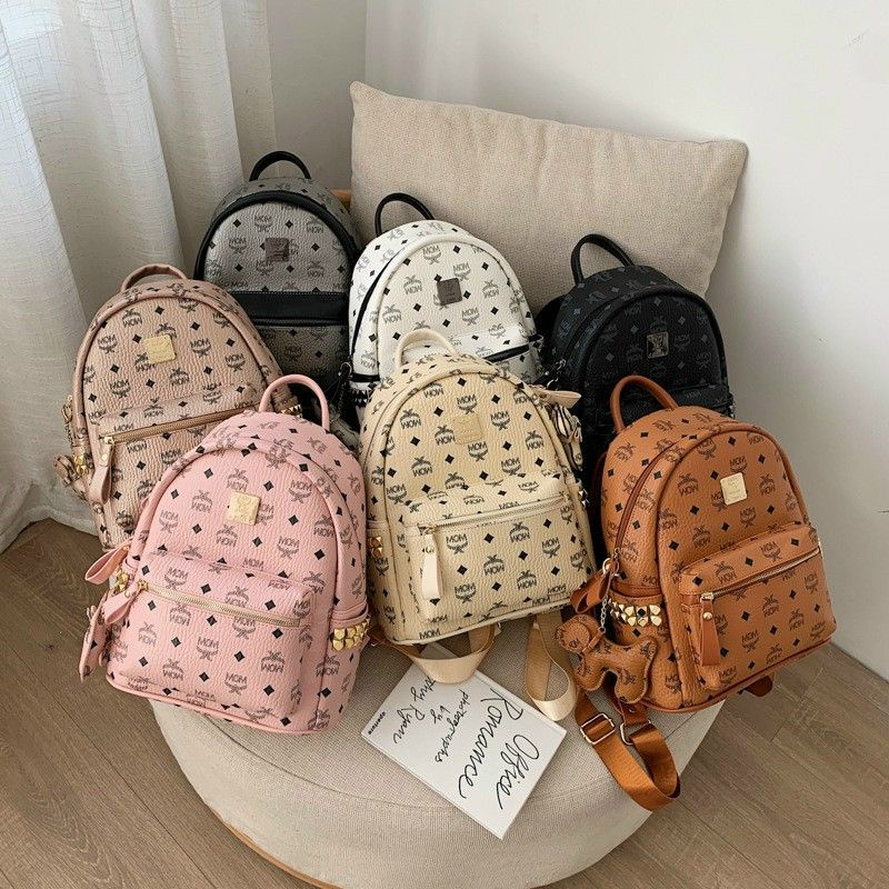 Balo nữ họa tiết M hàng chuẩn xịn cao cấp size 28×32×15cm