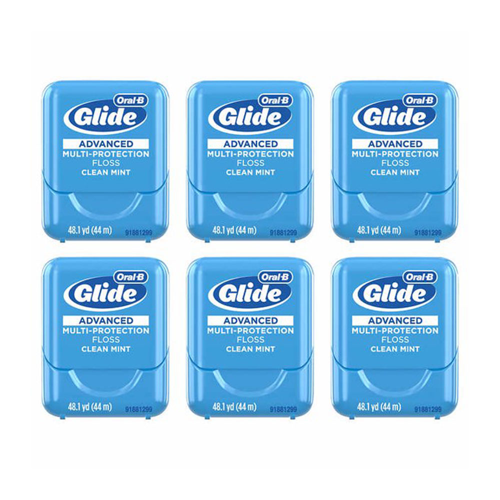 Chỉ nha khoa ORAL-B Glide Advanced Multi Protection Floss Clear Mint (Set 6 hộp x 44mm) của Mỹ