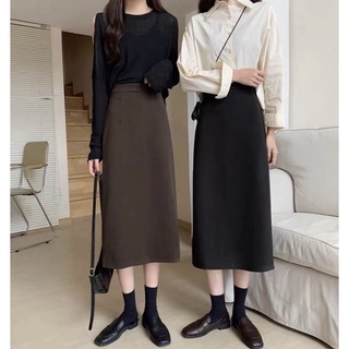 Chân váy dạ bút chì CV-685, chân váy chất dạ style Hàn quốc