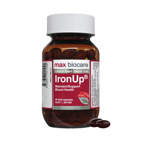 Viên Uống Bổ Máu,Bổ Sung Sắt Maxbiocare IronUp® Úc Lọ 30 Viên