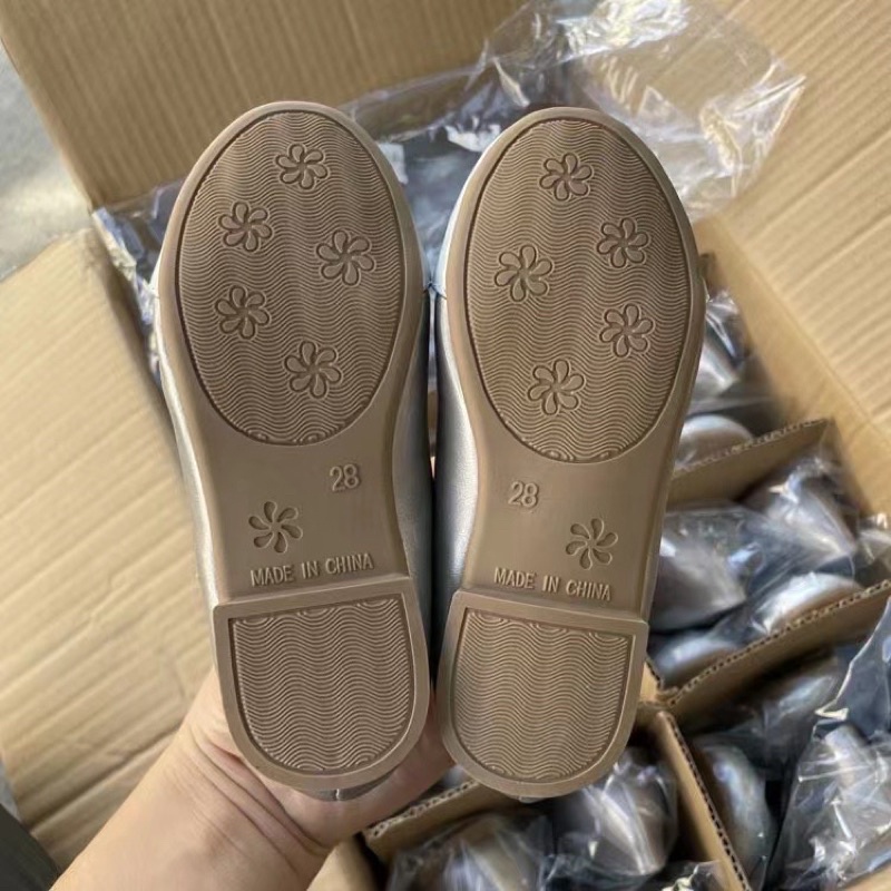 Giày búp bê bé gái ROFE 🌈 Giày bệt da PU nhẹ êm xuất dư 0822