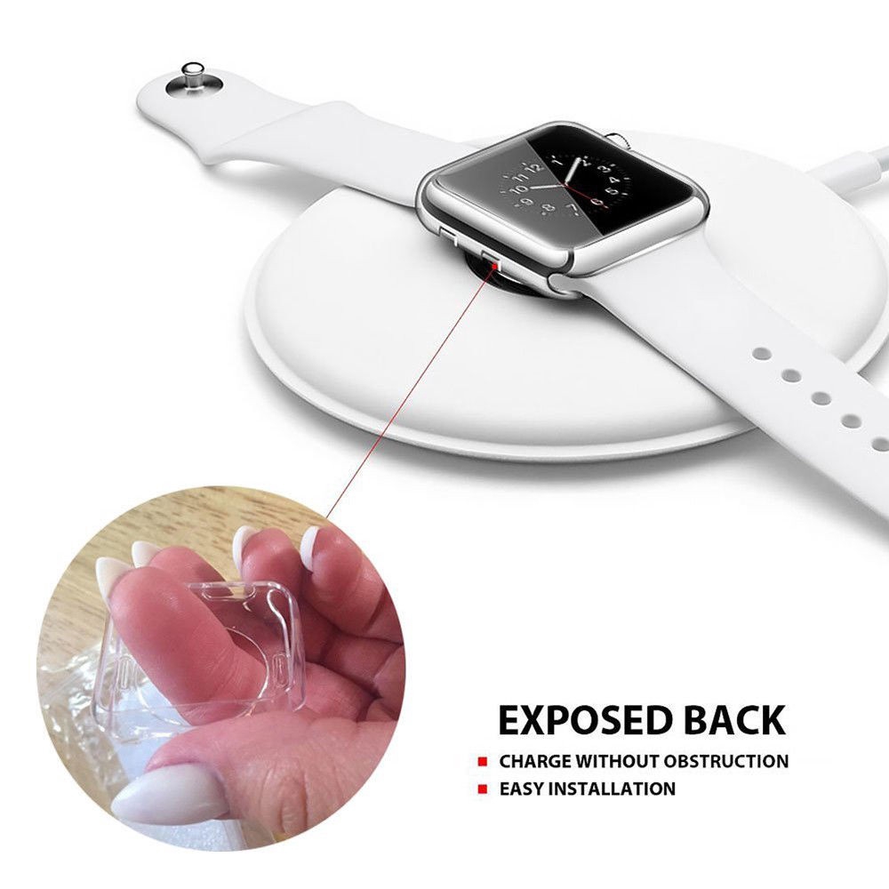 Vỏ nhựa TPU bảo vệ mặt đồng hồ Apple Watch Series 4 44mm 40mm